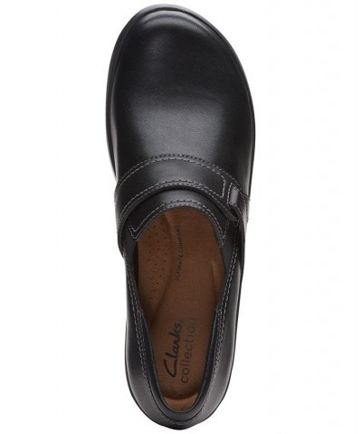 Women's Angie Poppy Slip-On Flats Black $52.50 Shoes