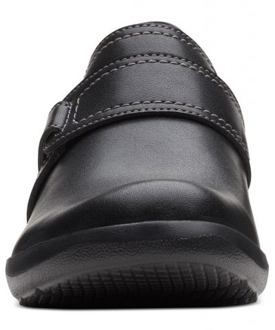 Women's Angie Poppy Slip-On Flats Black $52.50 Shoes