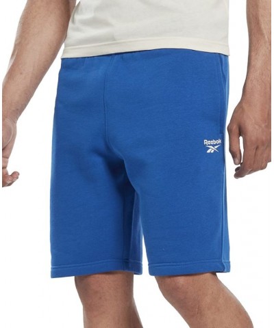 Men's Identity Regular-Fit Logo-Print Sweat Shorts Vector Blue $16.49 Shorts