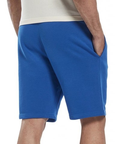 Men's Identity Regular-Fit Logo-Print Sweat Shorts Vector Blue $16.49 Shorts