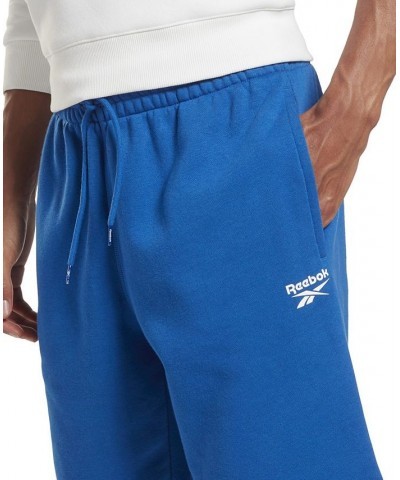 Men's Identity Regular-Fit Logo-Print Sweat Shorts Vector Blue $16.49 Shorts