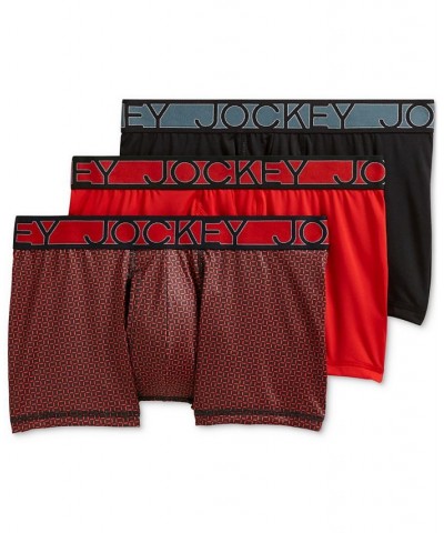 Active Microfiber Eco 2.5" Trunk - 3 Pack Red $16.09 Underwear