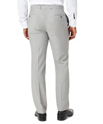 Men's Solid Classic-Fit Suit Pants Gray $44.89 Suits