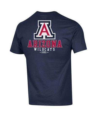 Men's Navy Arizona Wildcats Stack 2-Hit T-shirt $18.45 T-Shirts