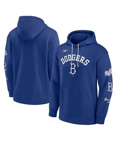 Men's Royal Brooklyn Dodgers Cooperstown Collection Rewind Lefty Pullover Hoodie $38.00 Sweatshirt