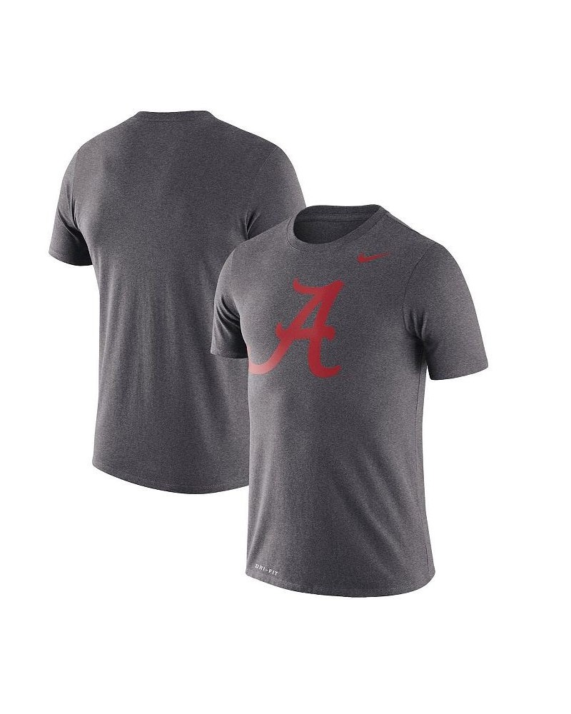 Men's Heathered Charcoal Alabama Crimson Tide Legend Logo Performance T-shirt $18.80 T-Shirts