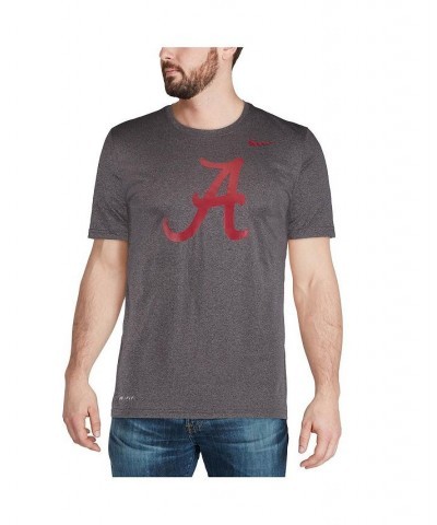 Men's Heathered Charcoal Alabama Crimson Tide Legend Logo Performance T-shirt $18.80 T-Shirts