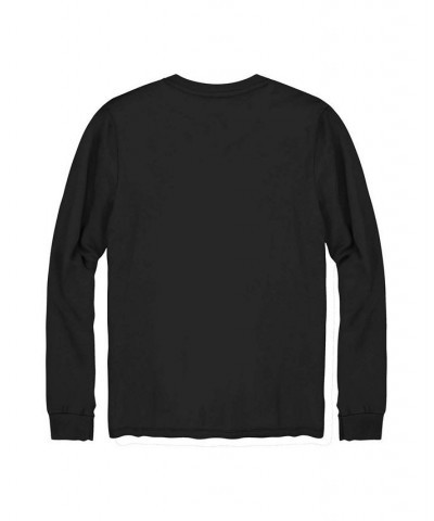 Men's Black Brooklyn Nets Pac Man Fast Break Long Sleeve T-shirt $23.65 T-Shirts