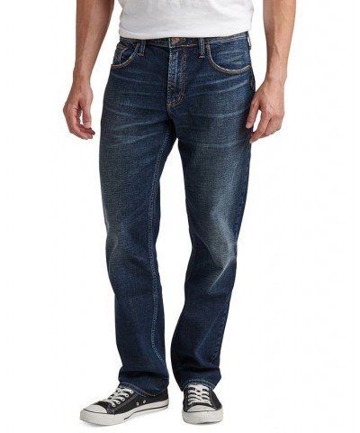 Men's Machray Classic Fit Straight Leg Jeans Blue $26.38 Jeans