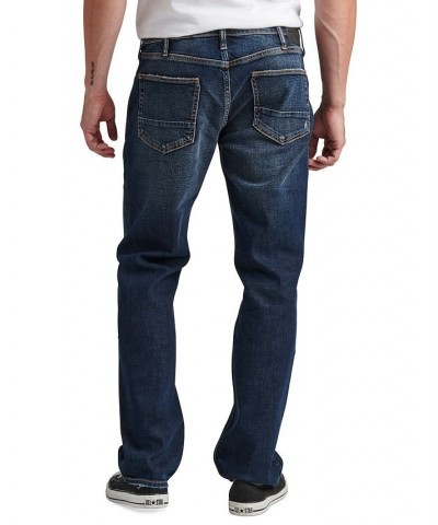 Men's Machray Classic Fit Straight Leg Jeans Blue $26.38 Jeans