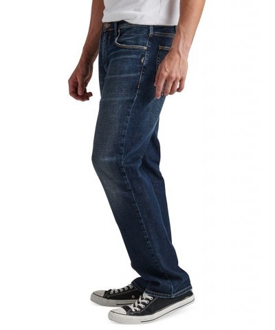 Men's Machray Classic Fit Straight Leg Jeans Blue $26.38 Jeans