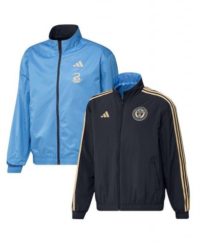 Men's Navy and Light Blue Philadelphia Union 2023 On-Field Anthem Full-Zip Reversible Team Jacket $55.20 Jackets