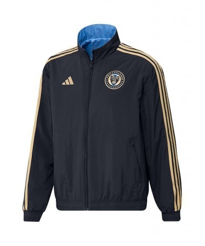 Men's Navy and Light Blue Philadelphia Union 2023 On-Field Anthem Full-Zip Reversible Team Jacket $55.20 Jackets