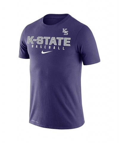 Men's Purple Kansas State Wildcats Baseball Legend Performance T-shirt $20.00 T-Shirts