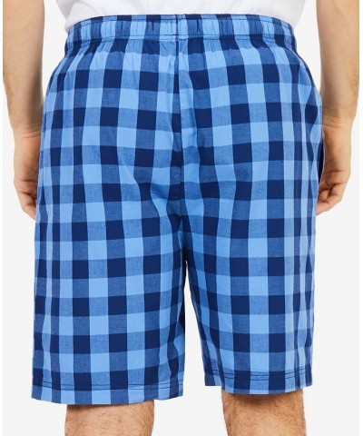 Men's Buffalo Plaid Pajama Shorts Blue $15.19 Pajama