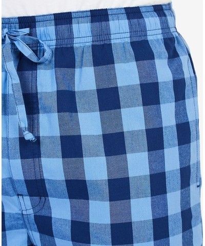 Men's Buffalo Plaid Pajama Shorts Blue $15.19 Pajama