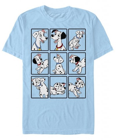 Men's 101 Dalmations Dalmatian Box Up Short Sleeve T-shirt Blue $16.10 T-Shirts