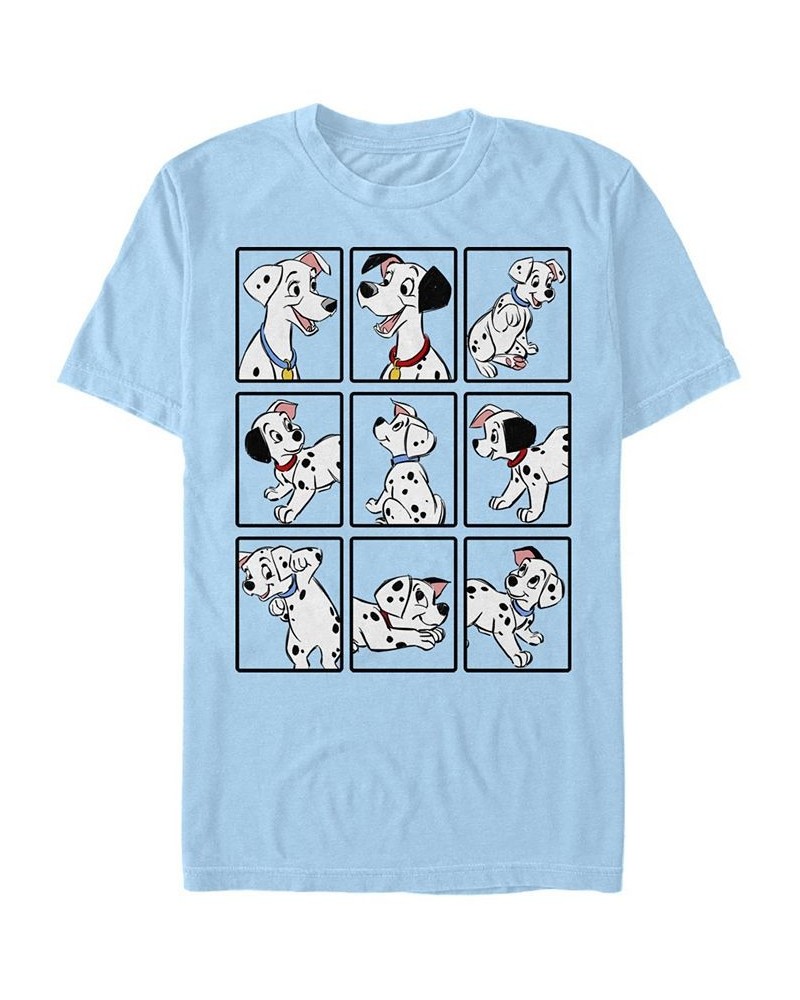 Men's 101 Dalmations Dalmatian Box Up Short Sleeve T-shirt Blue $16.10 T-Shirts