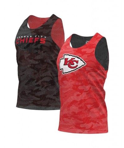 Men's Red, Gray Kansas City Chiefs Reversible Mesh Tank Top $26.99 T-Shirts