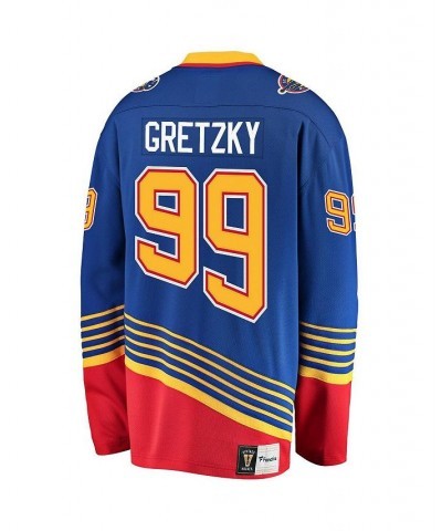 Men's Branded Wayne Gretzky Blue St. Louis Blues Premier Breakaway Retired Player Jersey $61.20 Jersey