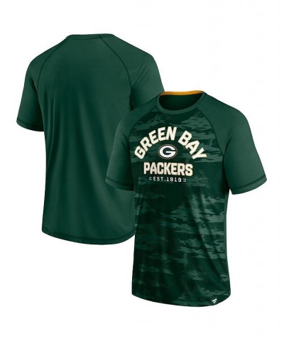 Men's Branded Green Green Bay Packers Hail Mary Raglan T-shirt $29.49 T-Shirts