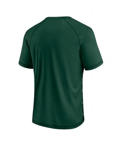 Men's Branded Green Green Bay Packers Hail Mary Raglan T-shirt $29.49 T-Shirts