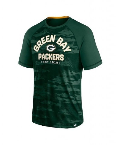 Men's Branded Green Green Bay Packers Hail Mary Raglan T-shirt $29.49 T-Shirts