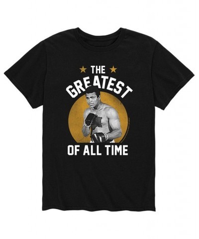 Men's Muhammad Ali The Greatest of All Time T-shirt Black $18.54 T-Shirts