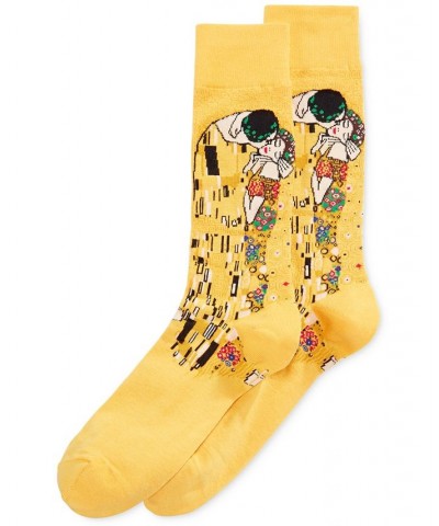 Men's Socks, David Yellow $10.80 Socks