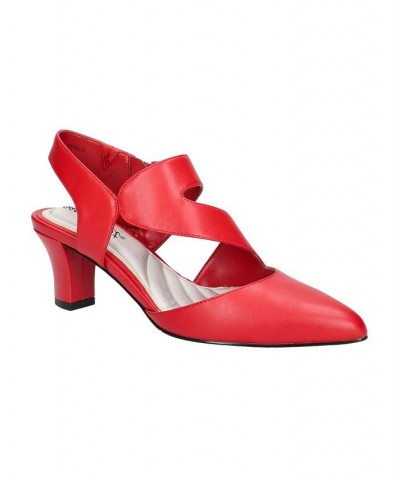 Women's Venue Asymmetrical Pumps Red $21.62 Shoes