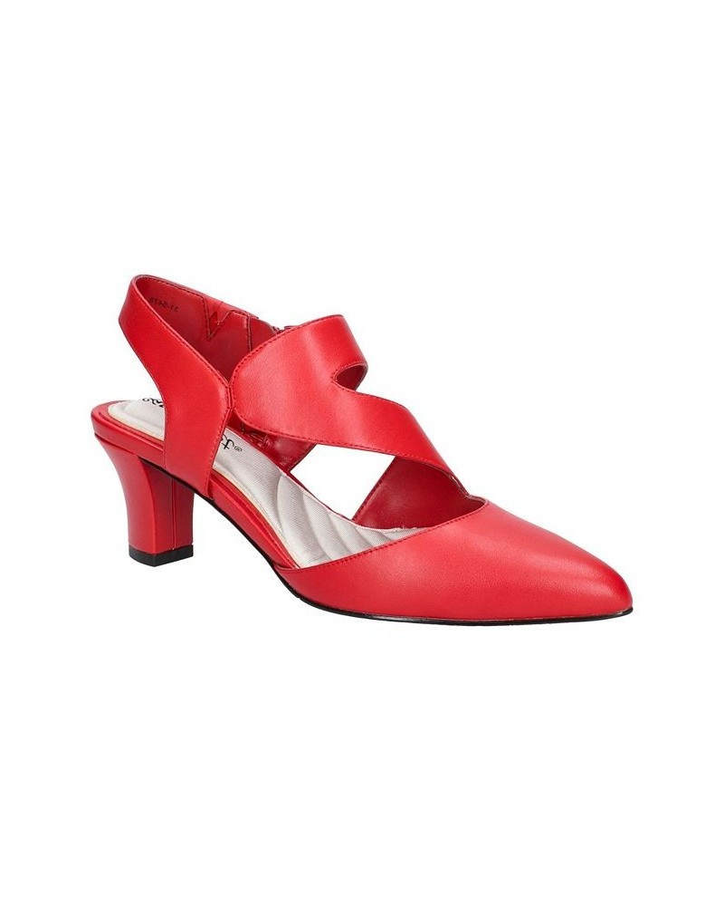 Women's Venue Asymmetrical Pumps Red $21.62 Shoes