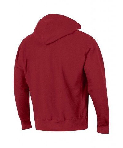 Men's Crimson Alabama Crimson Tide Team Arch Reverse Weave Pullover Hoodie $43.70 Sweatshirt