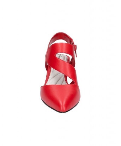 Women's Venue Asymmetrical Pumps Red $21.62 Shoes