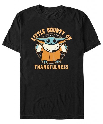 Men's Star Wars Mandalorian Thankfulness Bounty Short Sleeves T-shirt Black $19.59 T-Shirts