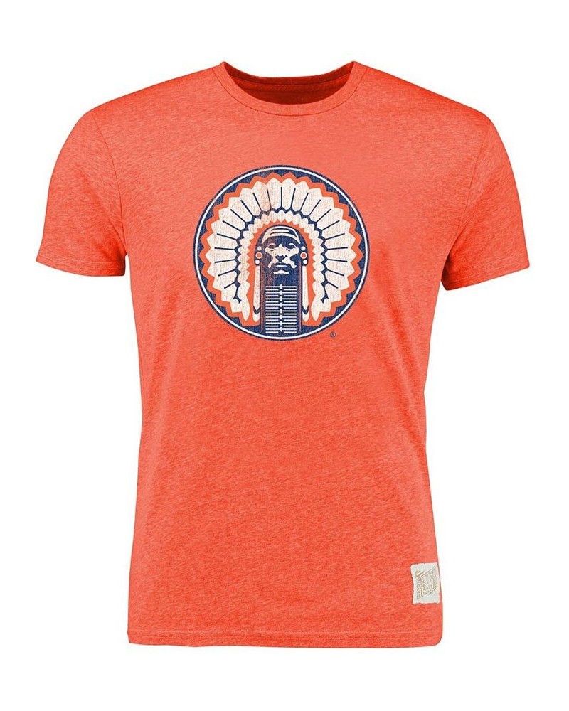 Men's Heather Orange Illinois Fighting Illini Vintage-Inspired Tri-Blend T-shirt $18.00 T-Shirts