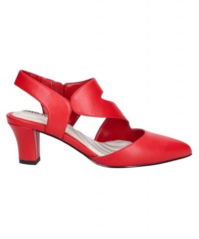 Women's Venue Asymmetrical Pumps Red $21.62 Shoes