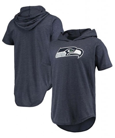 Men's College Navy Seattle Seahawks Primary Logo Tri-Blend Hoodie T-shirt $28.20 T-Shirts