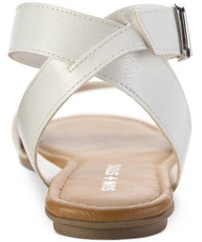 Miiah Flat Sandals White $26.18 Shoes