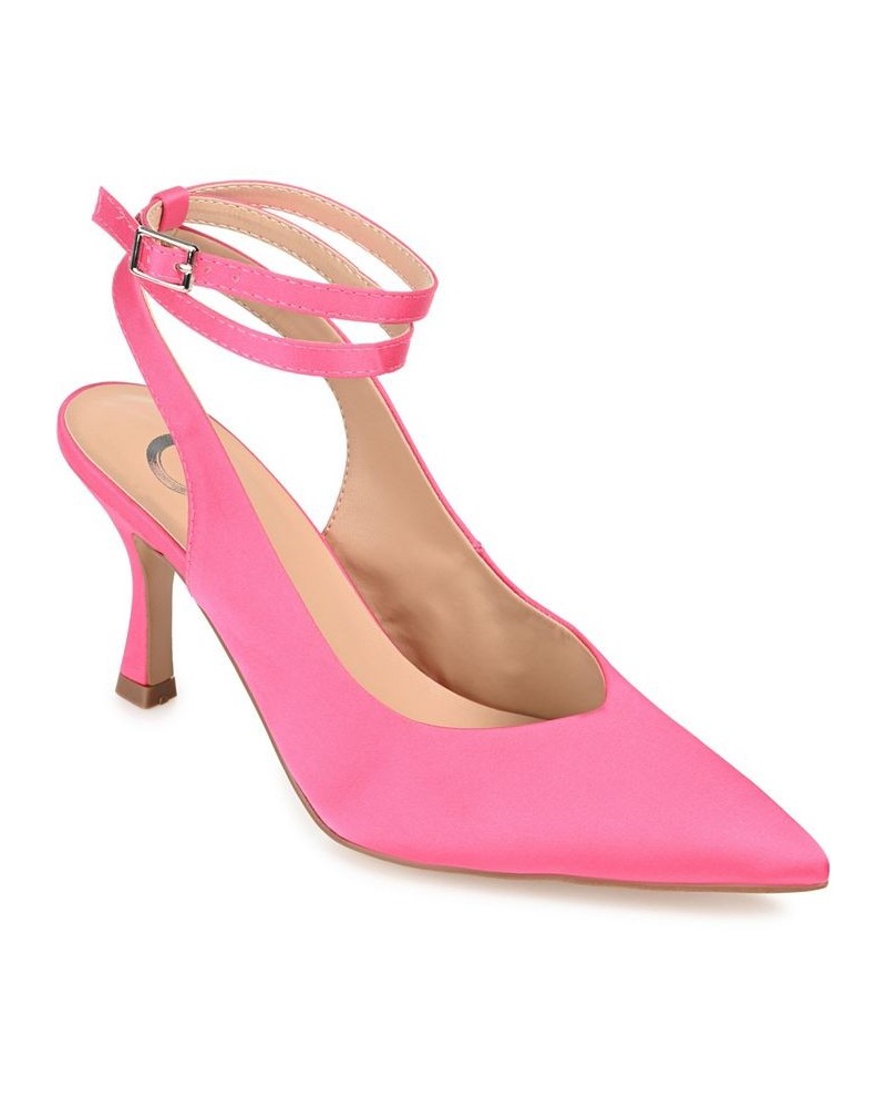 Women's Marcella Satin Heels Yellow $39.90 Shoes