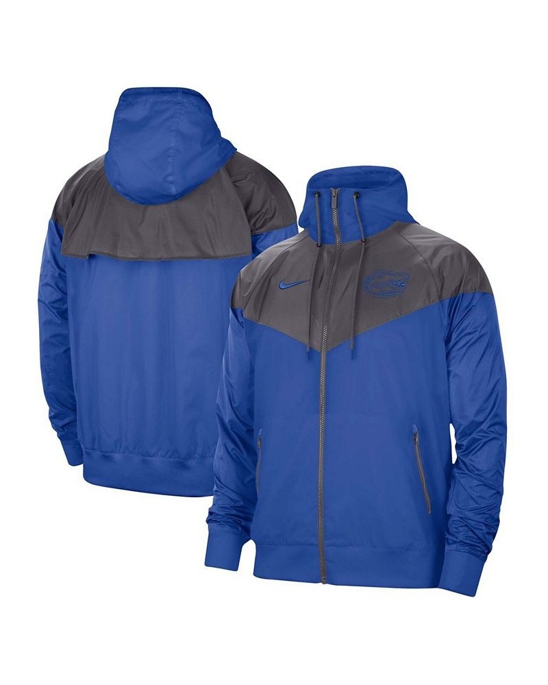 Men's Royal Florida Gators Windrunner Raglan Hoodie Full-Zip Jacket $43.70 Jackets