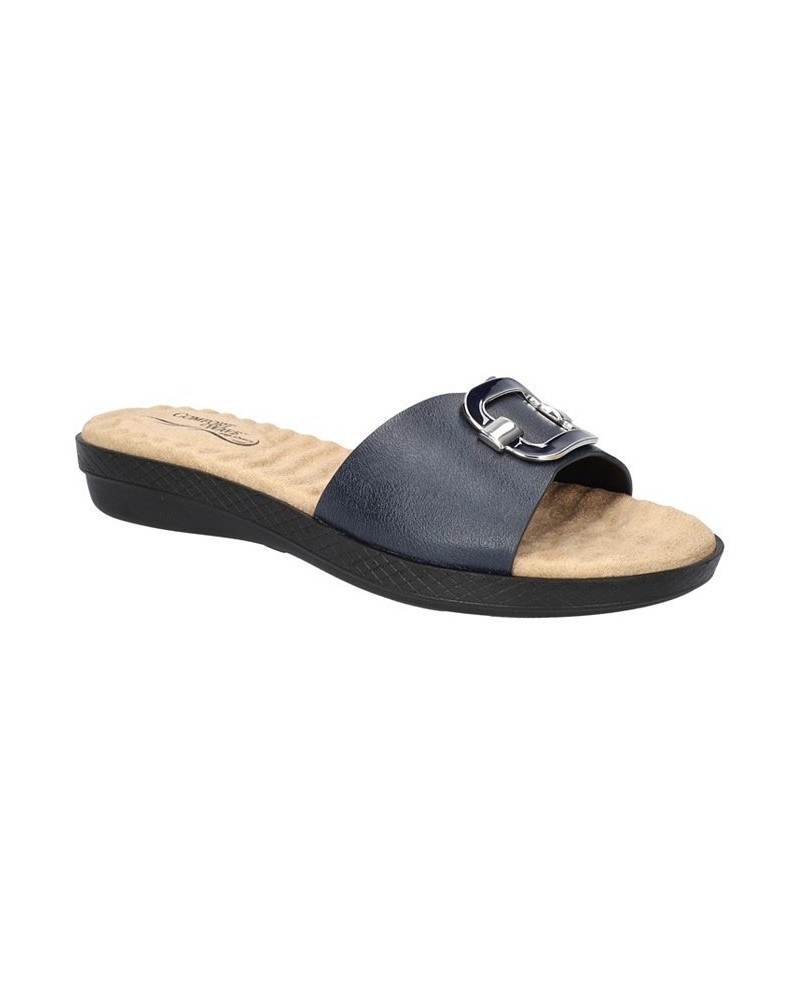 Women's Sunshine Comfort Slide Sandals PD05 $27.95 Shoes