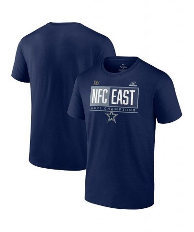 Men's Navy Dallas Cowboys 2021 NFC East Division Champions Blocked Favorite T-shirt $14.40 T-Shirts