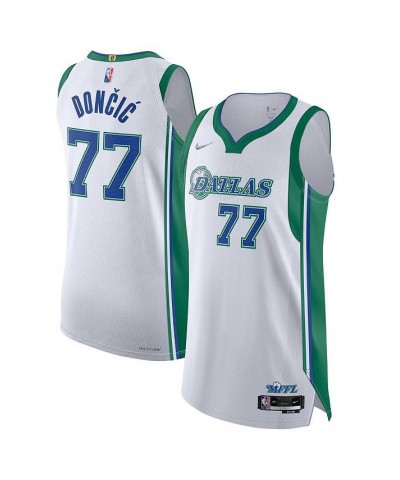 Men's Luka Doncic White Dallas Mavericks 2021/22 Authentic Player Jersey - City Edition $83.66 Jersey