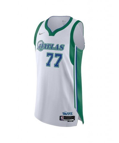 Men's Luka Doncic White Dallas Mavericks 2021/22 Authentic Player Jersey - City Edition $83.66 Jersey