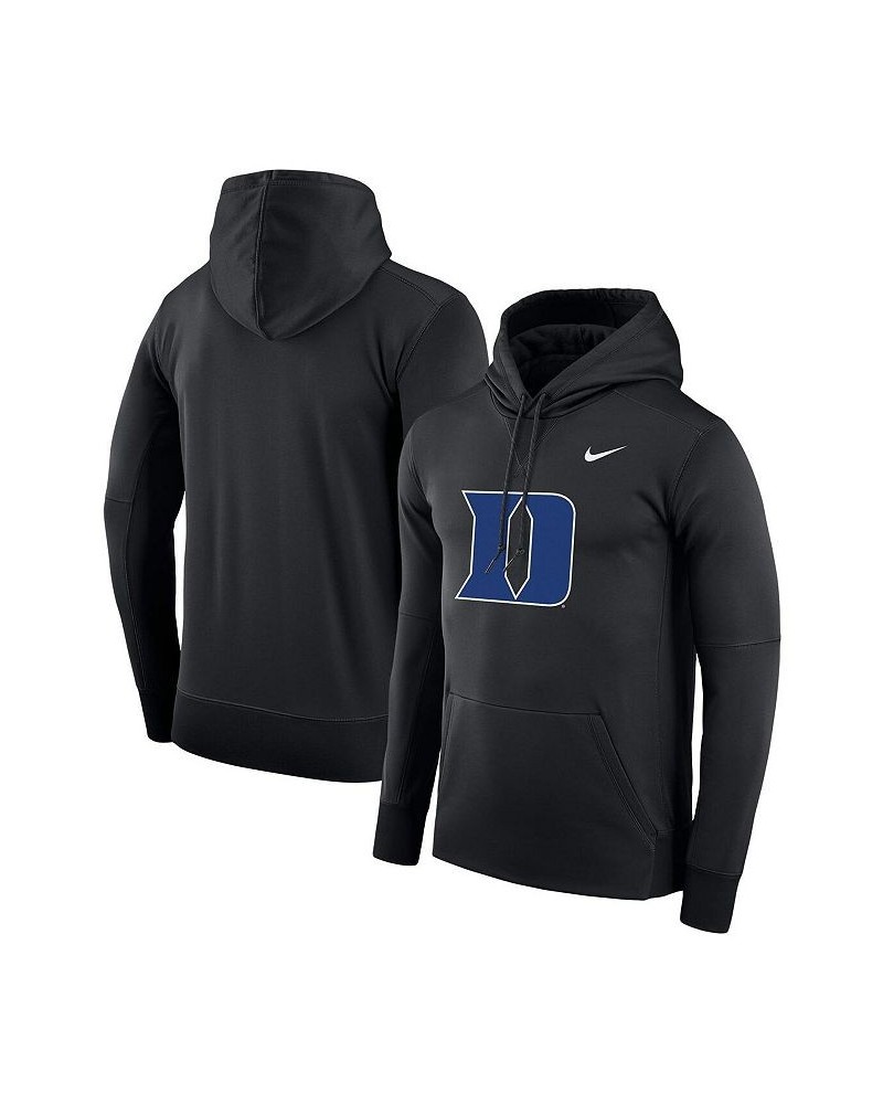 Men's Black Duke Blue Devils Performance Pullover Hoodie $34.30 Sweatshirt