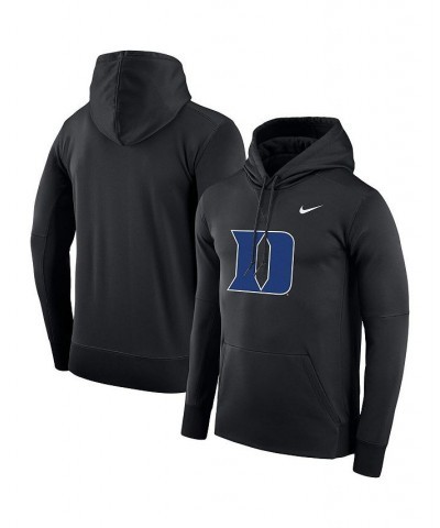 Men's Black Duke Blue Devils Performance Pullover Hoodie $34.30 Sweatshirt