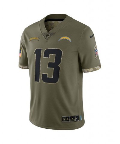 Men's Keenan Allen Olive Los Angeles Chargers 2022 Salute To Service Limited Jersey $49.30 Jersey