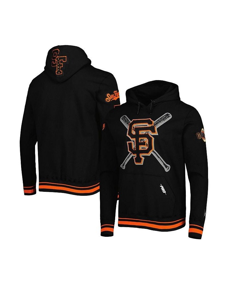 Men's Black San Francisco Giants Mash Up Logo Pullover Hoodie $63.00 Sweatshirt