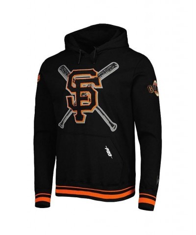 Men's Black San Francisco Giants Mash Up Logo Pullover Hoodie $63.00 Sweatshirt