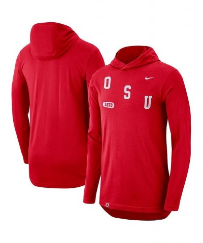 Men's Scarlet Ohio State Buckeyes Team Performance Long Sleeve Hoodie T-shirt $31.61 T-Shirts